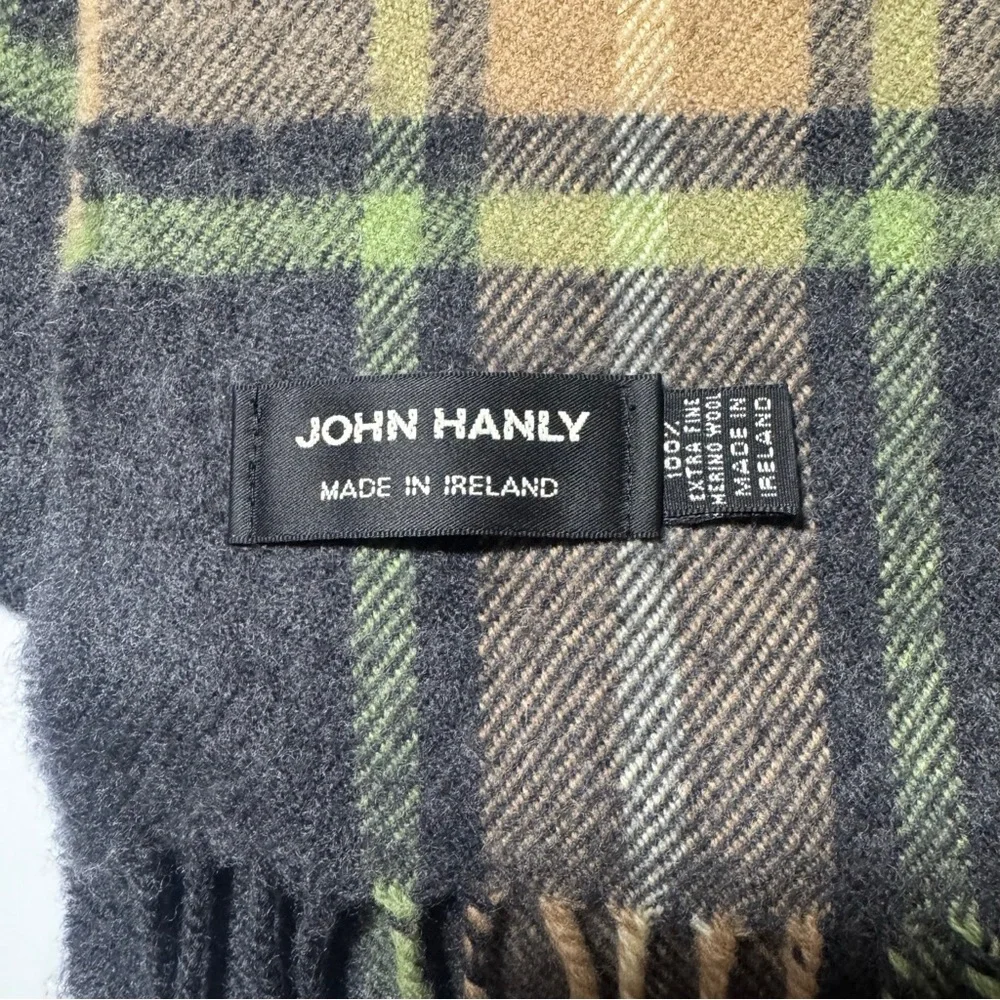John Hanly 100% Extra Fine Merino Wool Scarf
